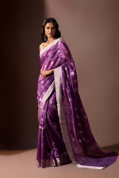 Wisteria Chanderi Saree