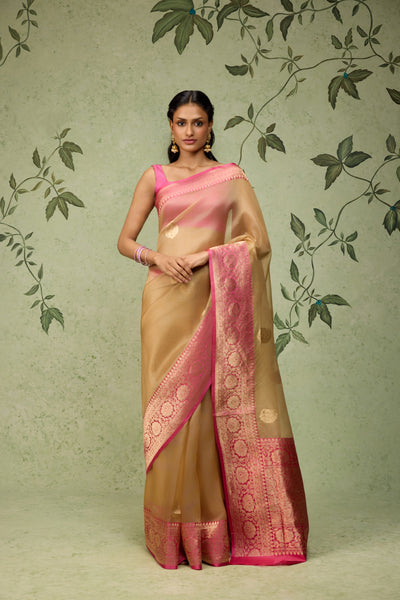 Gilded Rose Banarasi Saree