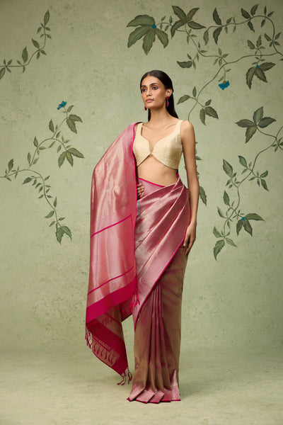 Magenta Banarasi Saree