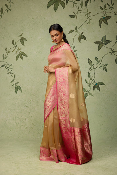 Gilded Rose Banarasi Saree