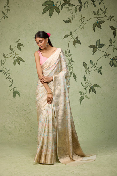 Pearl Banarasi Saree