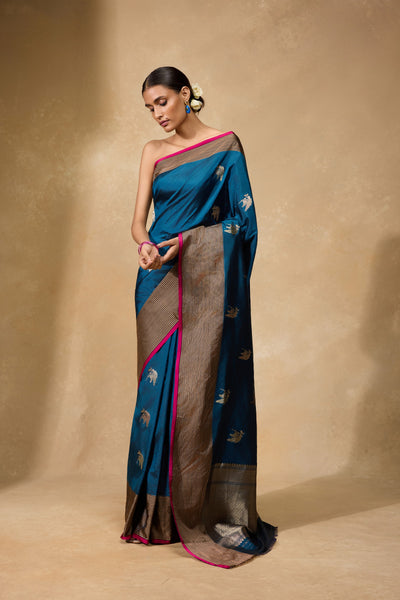 Peacock Banarasi Saree