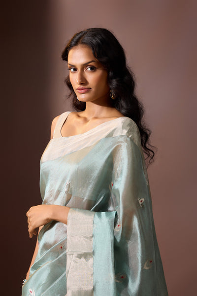 Mint Chanderi Saree