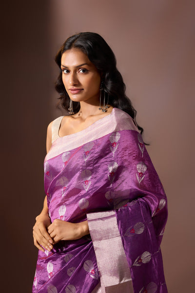 Wisteria Chanderi Saree