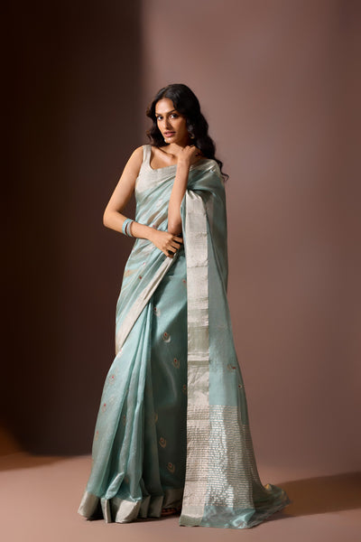 Mint Chanderi Saree