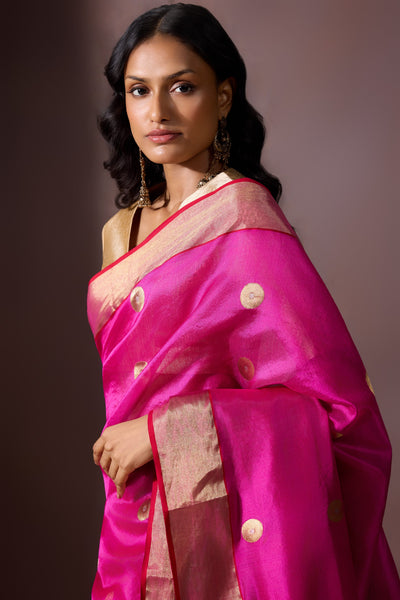Peony Chanderi Saree