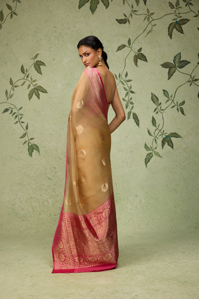 Gilded Rose Banarasi Saree