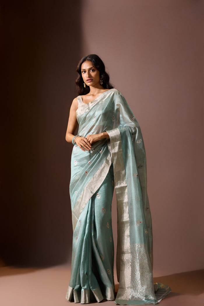 Mint Chanderi Saree