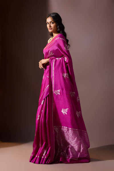 Orchid Chanderi Saree