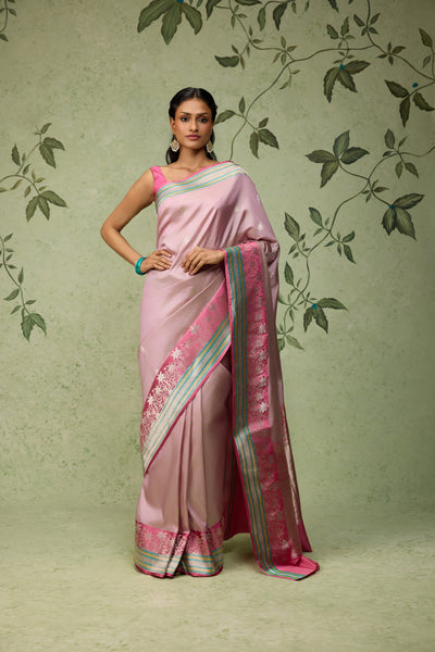 Rose Quartz Banarasi Saree