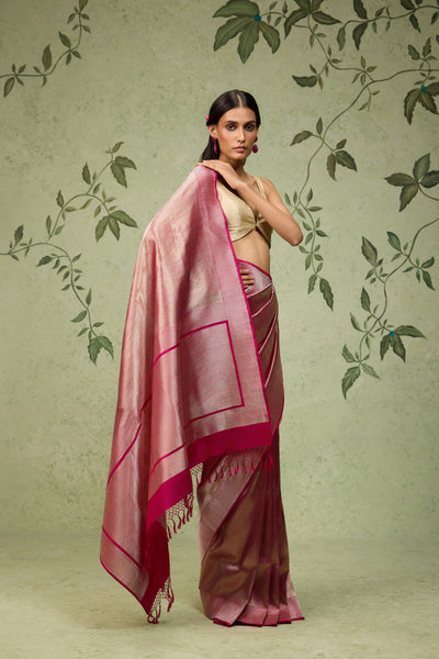 Magenta Banarasi Saree