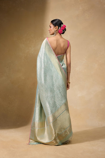 Celadon Banarasi Saree