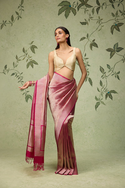 Magenta Banarasi Saree