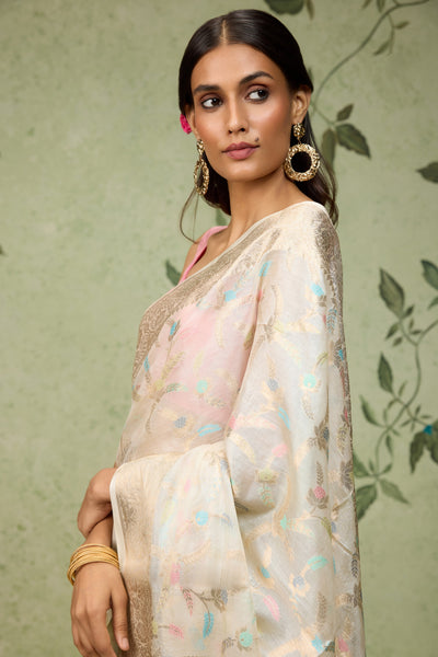 Pearl Banarasi Saree