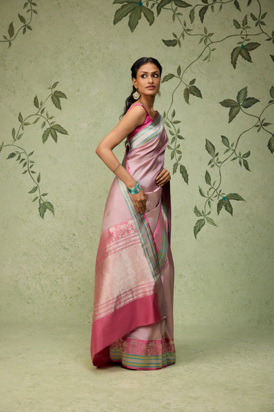 Rose Quartz Banarasi Saree