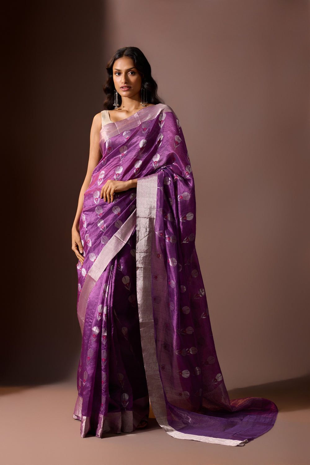 Wisteria Chanderi Saree